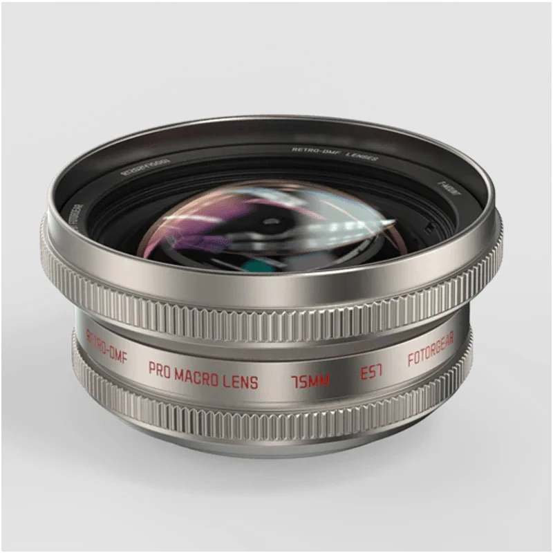 Fotorgear Retro T-mount mobiele telefoon externe lens voor 8 mm Fisheye 45 mm macrolens 16 mm ultrabrede lens 60 mm portretlens