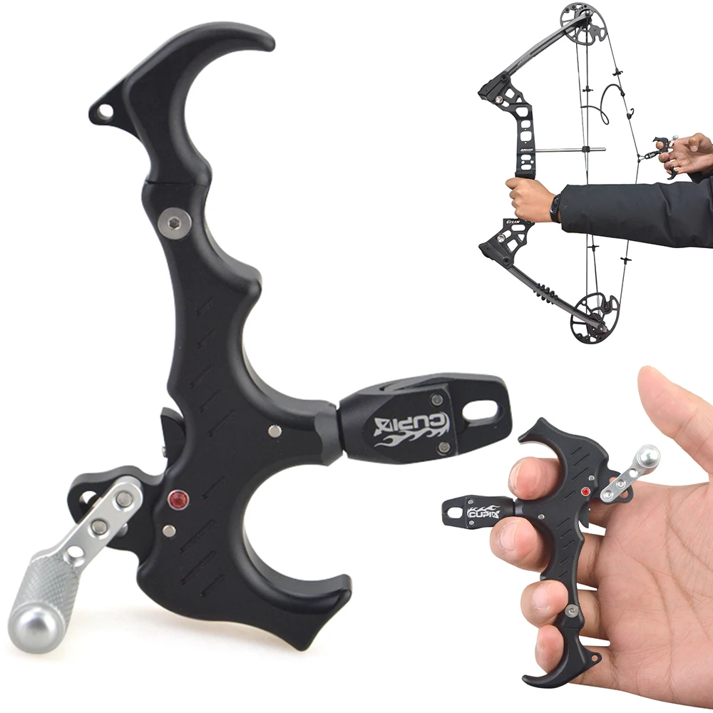 

Archery 3/4 Finger Release Adjustable Left Right Hand Grip Caliper Release For Hunting Compoung Bow Shooting Accessories
