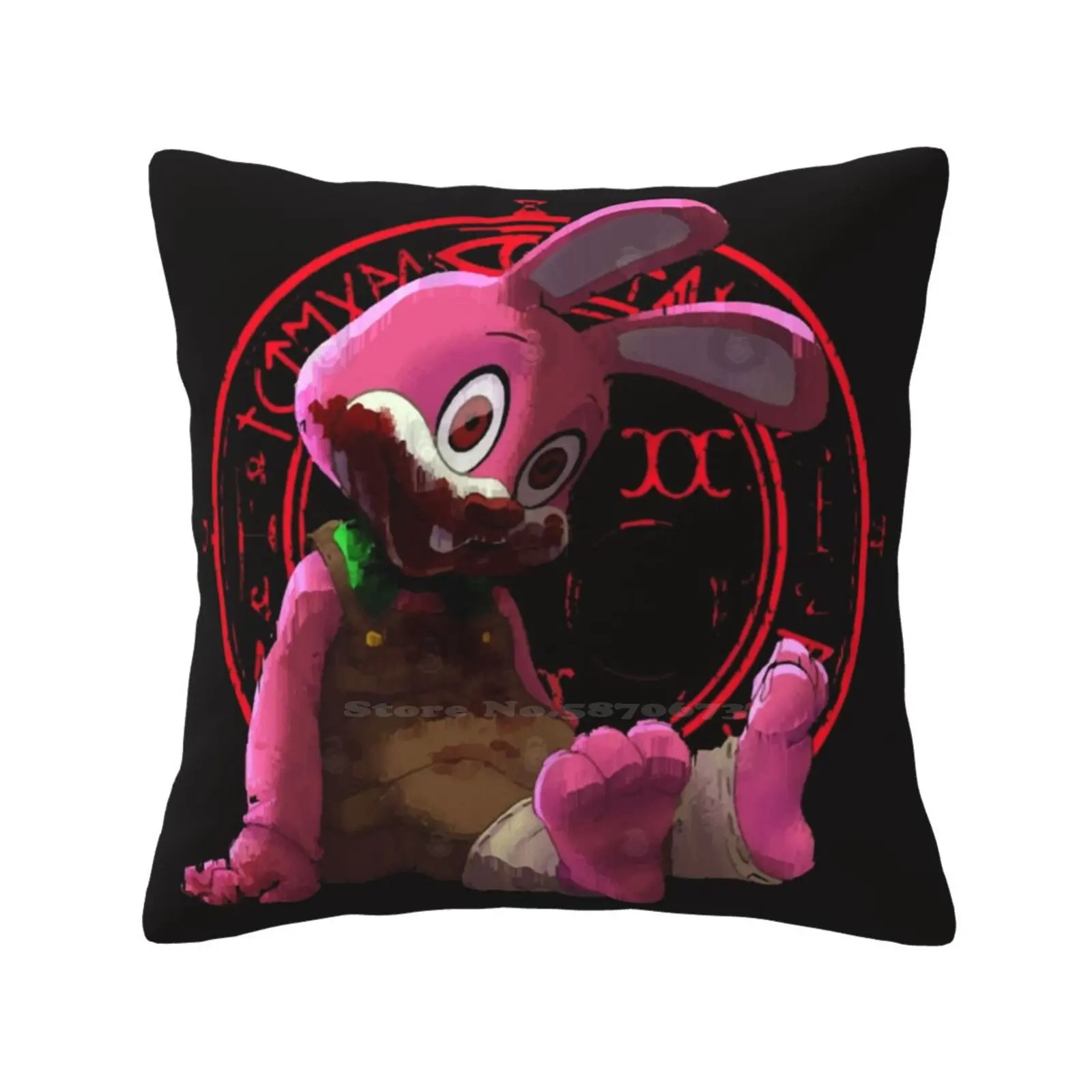 Plushie Bedroom Office Hug Pillowcase Silent Hill Halloween Horror Emblem 666 Occult Downpour Goth