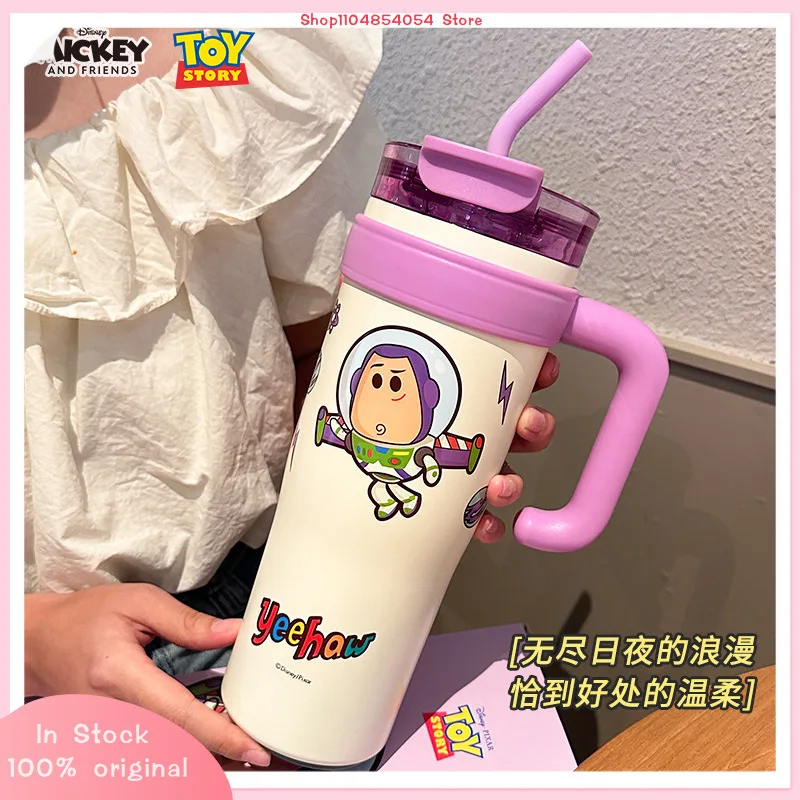 

Buzz Lightyear Strawberry Bear Thermal Insulation Bottle 1300ml Large-Capacity Stainless Steel Straw Cup Outdoor Portable Cup