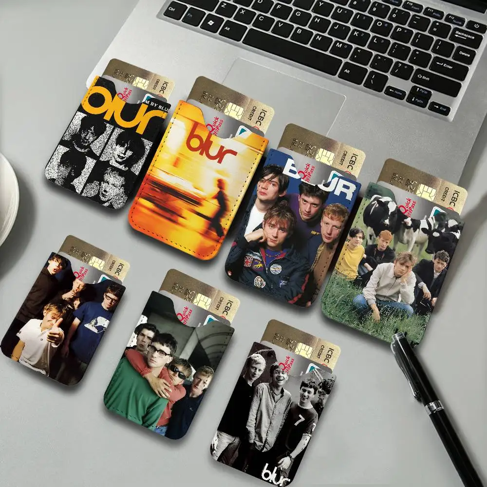 Band B-Blur Credit ID Business Card Holder, Practical Pocket Gift for Outdoor Driving & Daily Use
