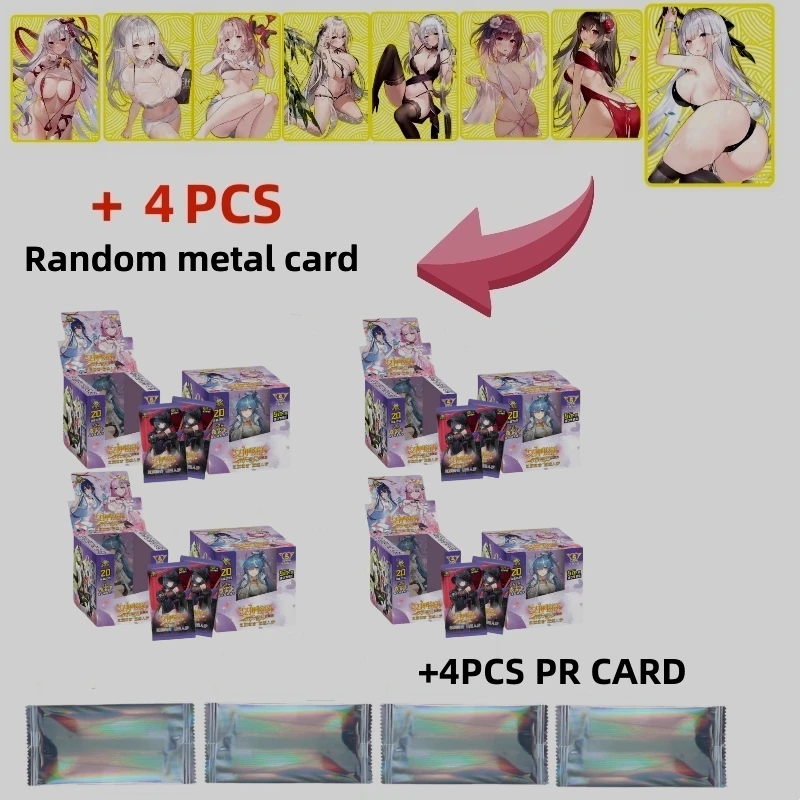 

Wholesale 4boxes Goddess Story Collection Cards Tcg Bikini Girl Party Booster Box Rare Collection Card Children's Toy Gift