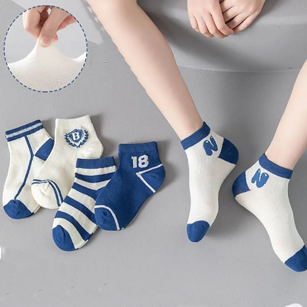 

Children's socks boys cotton socks summer thin mesh socks breathable short sokken boys' baby sports sock trendy socks