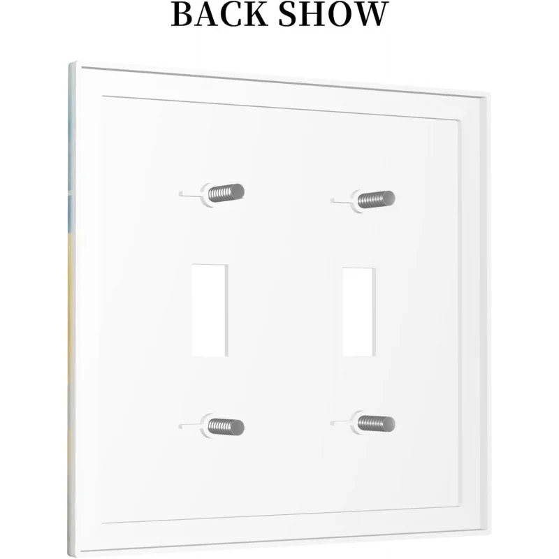 غطاء لوحة منفذ اليوم والشهر 2 عصابة تبديل لوحة الحائط الكهربائية المنزل المعيشة المطبخ غرفة نوم الحمام ديكور واحد