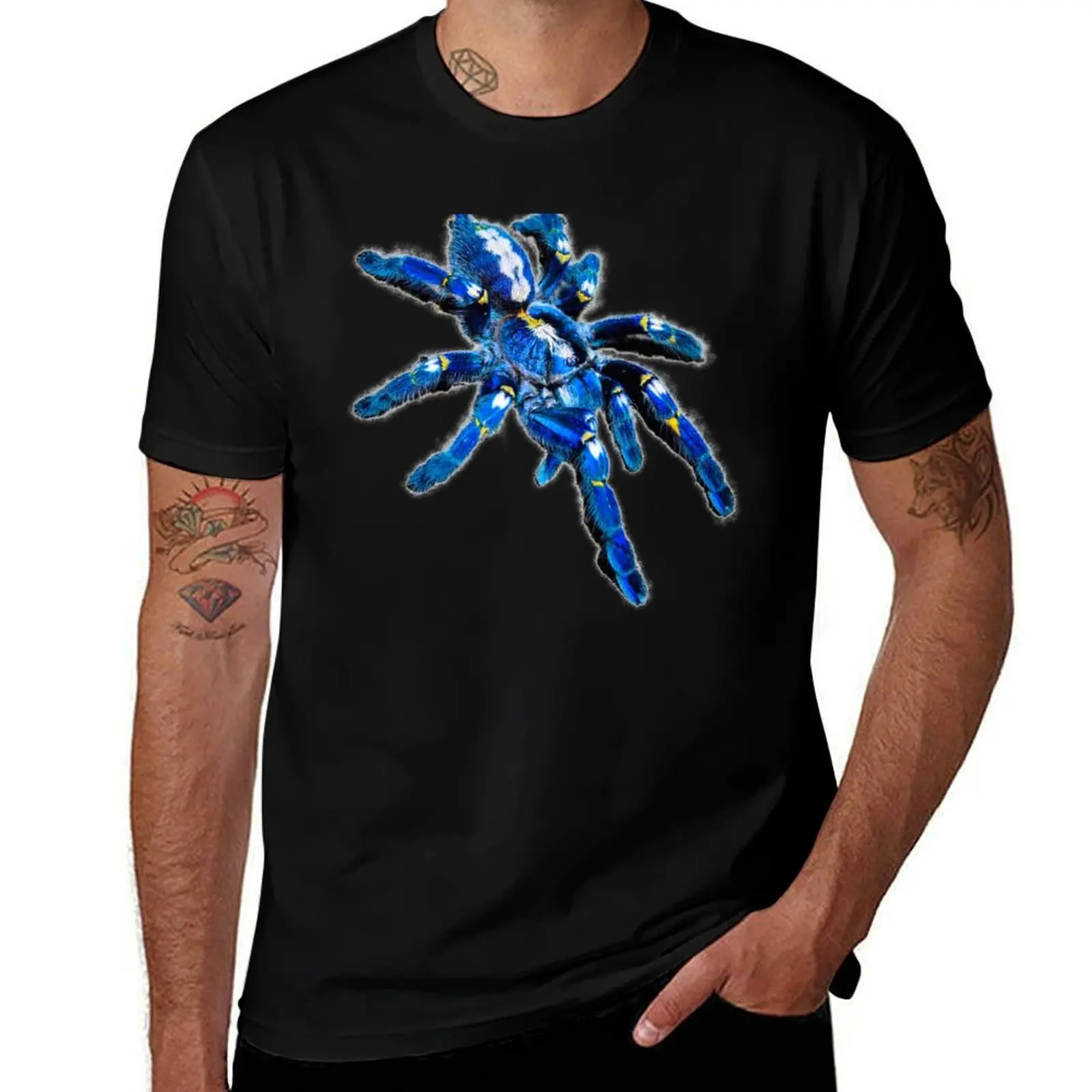 Blue Tarantula T-Shirt t shirt man casual T-Shirt