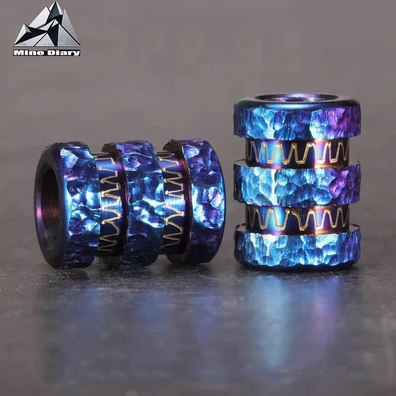 

MG титановый сплав EDC нож кулон зонтик веревка кулон DIY складной нож кулон прямой нож веревка бусины