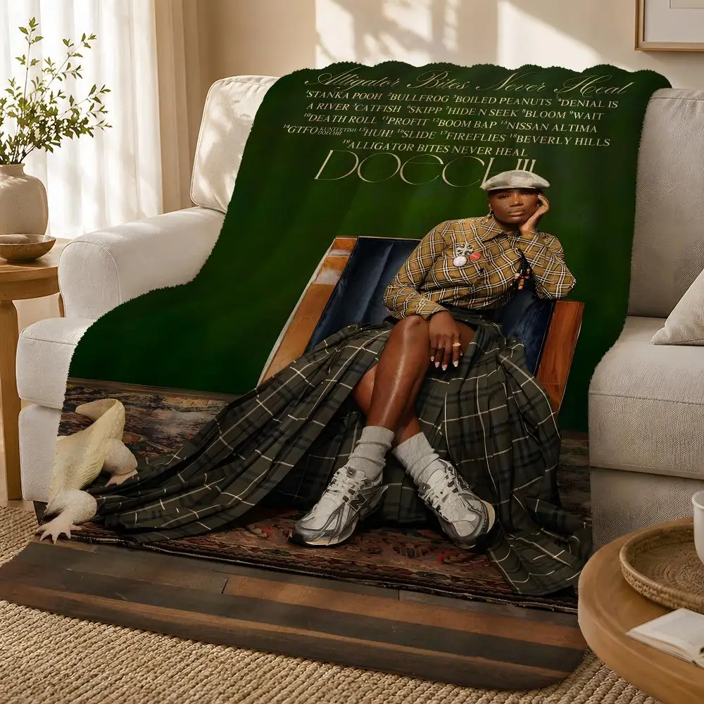 Rapper Doechii Modern Comfortable Full Color Urban Clean Finish Neutral Throw