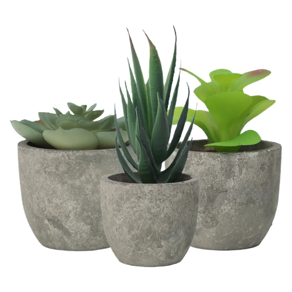 

3Pcs Fake Bonsai Small Artificial Potted Plants Lifelike Faux Plant Decor Home Office Garden Desktop Decoration