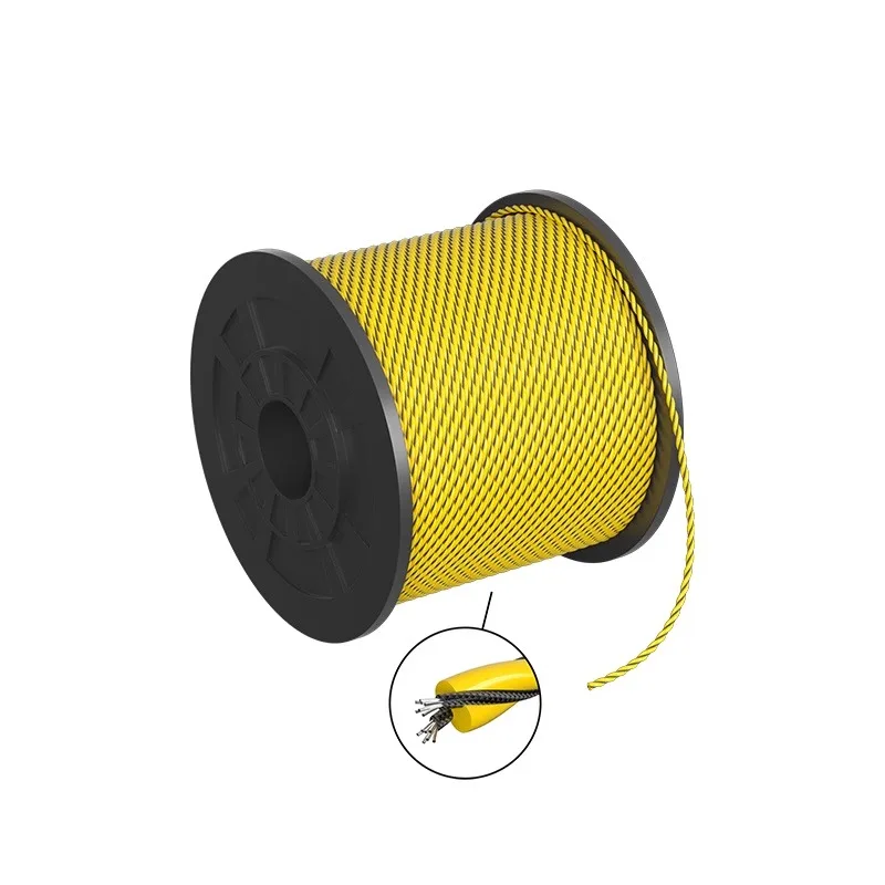 

Non positioning shielded leakage rope two core water immersion line alarm, distribution room leakage detection line