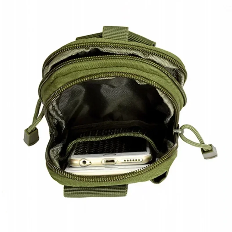 1Pc Men Outdoor Sport Tactical Molle Pouch Belt Waist Pack Bag Phone Case Military Camping Climbing Running Hunting Small Bags