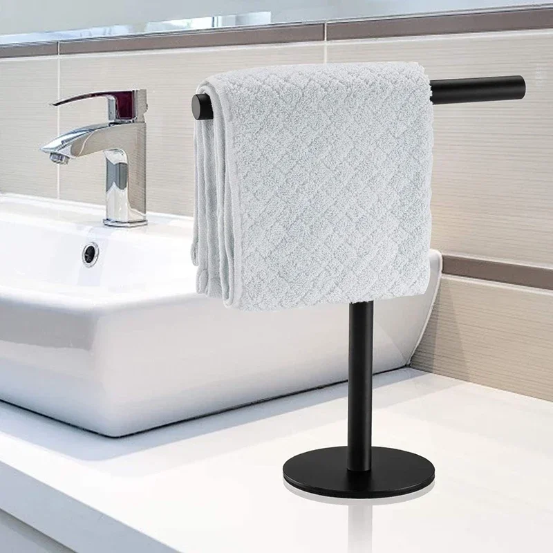 Kitchen Towel Movable Rack Stand Display Toilet Paper Roll Holder Towel Rack Bathroom Useful Things For Home Organizer Bathroom