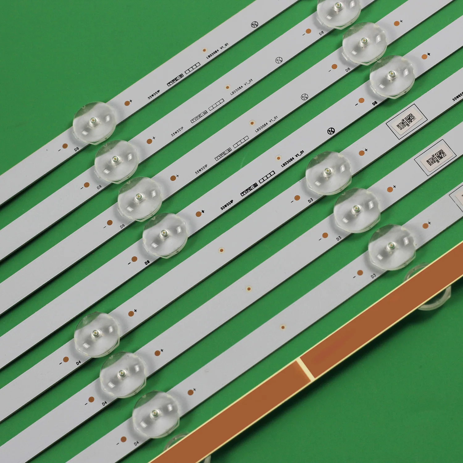 شرائط ليد 55PFL5402/F7 55PFL5601/F7 55W5S1P 55W6S1P E128280 LB55084 V1_01 UDULED0GS059 UDULED0GS060 UDULEDLXT006 UDULEDLXT005