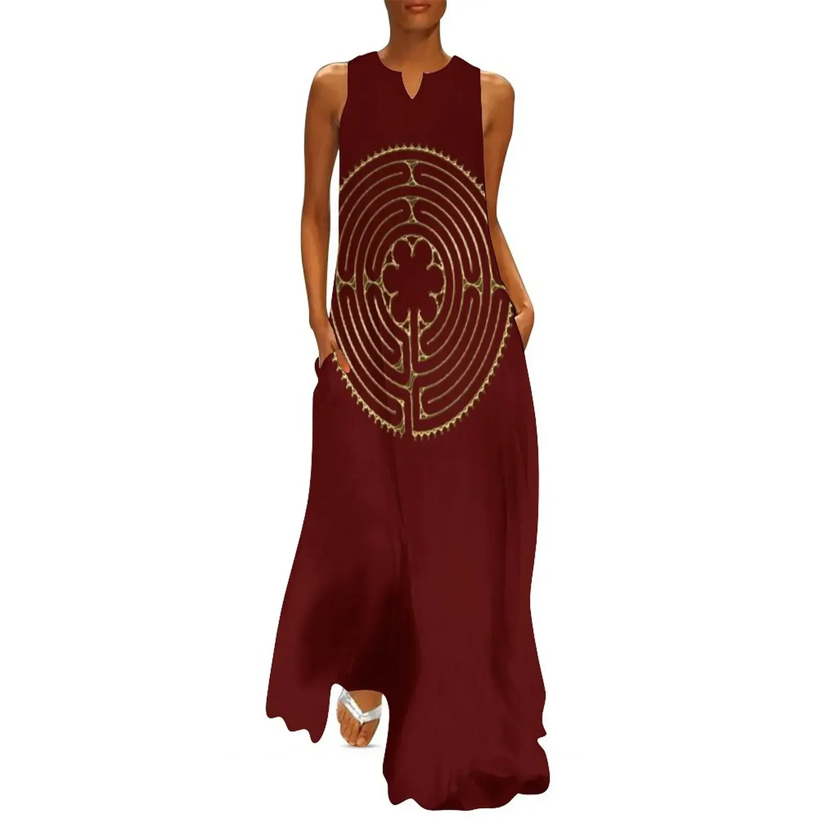 

Copy of Copy of CHARTRES Labyrinth - Short Way 4 Long Dress Female dress summer dress woman 2025 trendy