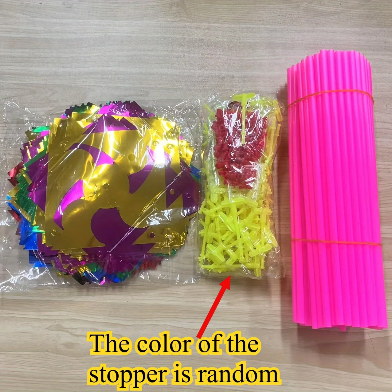 20sets Rainbow Plastic Pinwheel, Wind Spinners with Laser Sequins Windmill DIY Pinwheels Set Toy Garden Lawn Party Decor
