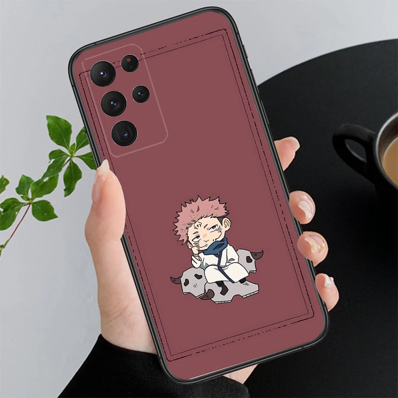 Satoru Gojo Jujutsu Kaisen Phone Case For Samsung S25 S24 S23 S22 S21 S20 Ultra S20 S22 S21 S20 FE S24 Plus