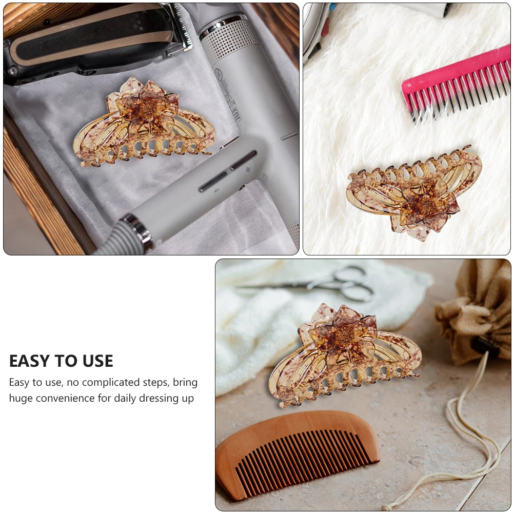 

1pc Cute Resin Hair Clips for Women Girls Fashion Hairpin Barrettes Decorative Claw Durable Strong Hold Thick Thin Hair Party