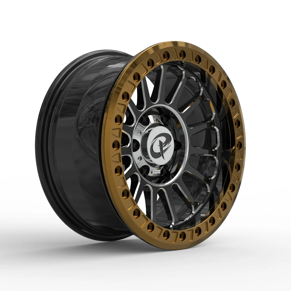 [4X4 Wheel]16 17 Inch Off-road Wheel  Custom 6 Hole Bead Lock Forged Wheel