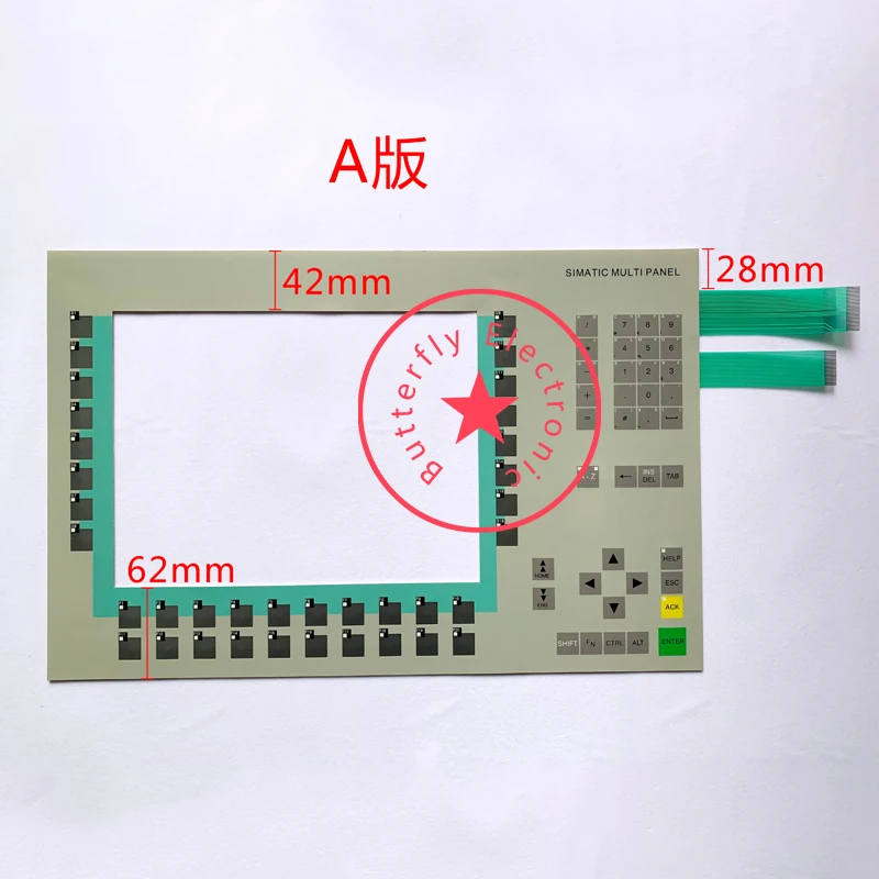 Teclado de interruptor de membrana, llave de MP370-12, 6AV6, 542, 6AV6542-0DA10-0AX0