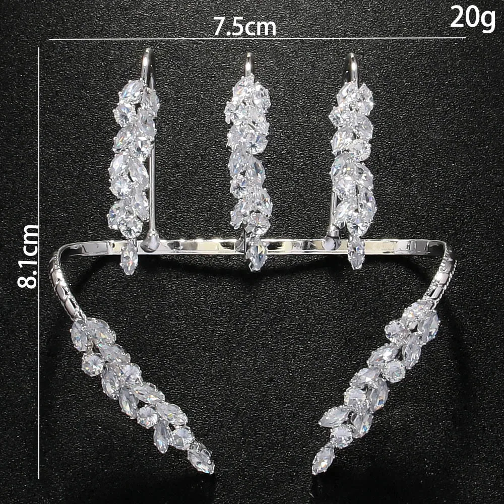 AliExpress Hot Sale Leaf Zircon Bracelet Personality Exaggeration Adjustable Opening Bracelet Accessories Female Bracelet