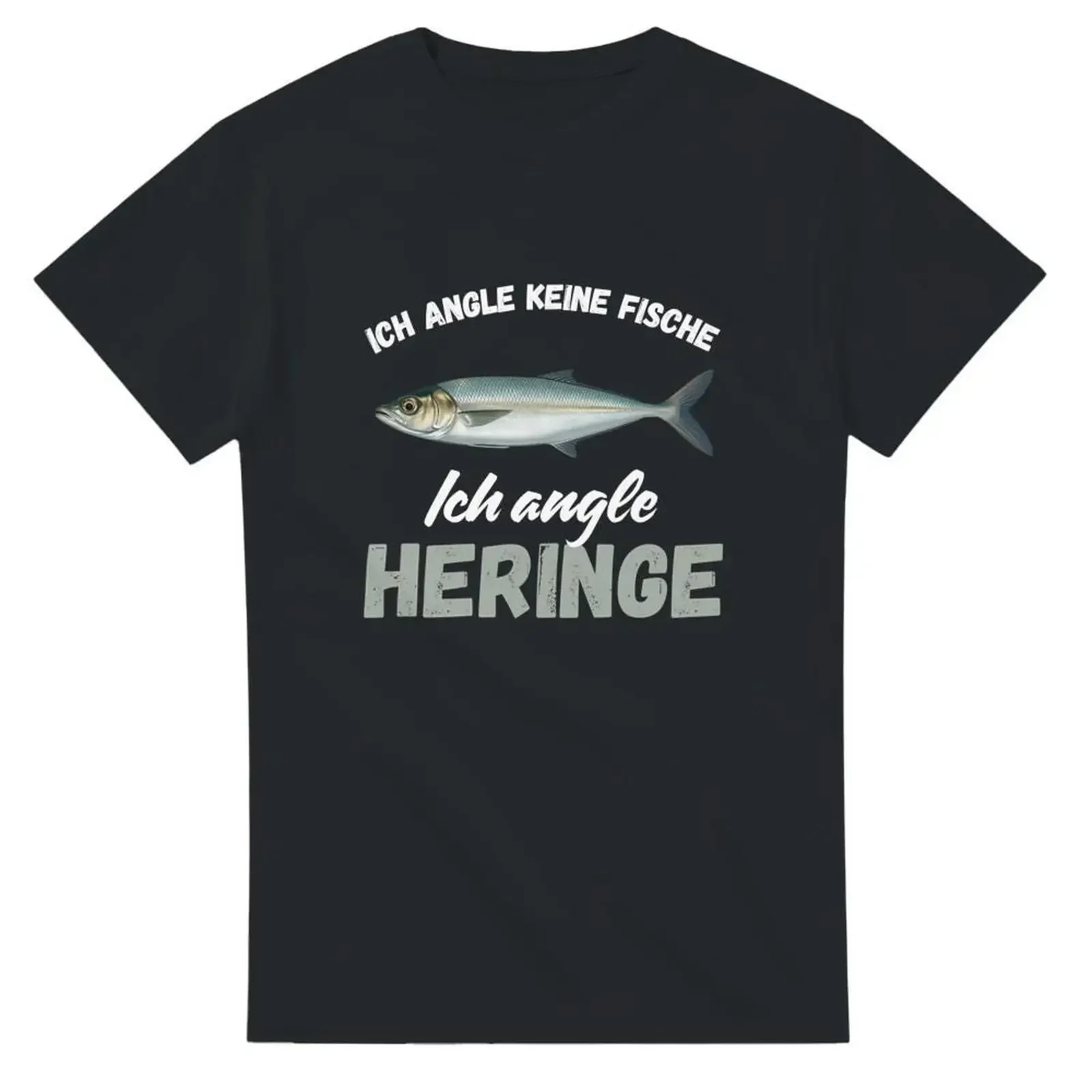 I don't fish for herring T shirt Funny fishing anglers fishermen fans vintage Washed streetwear graphic Breathable fashion