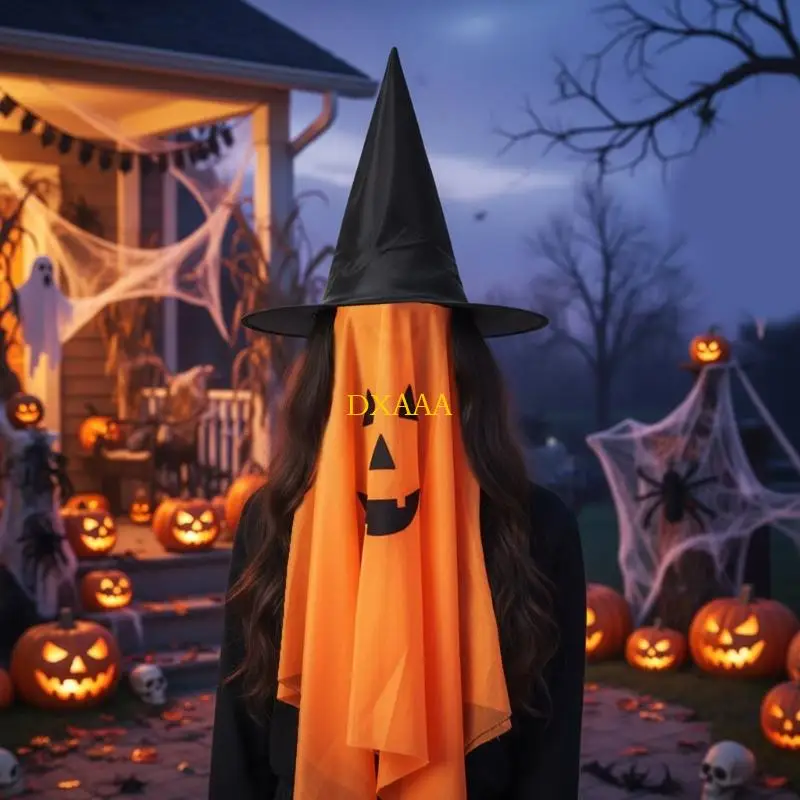 DXAA Halloween Hanging Ornaments for Tree Decors Halloween Pumpkin Witch Hat Pendant