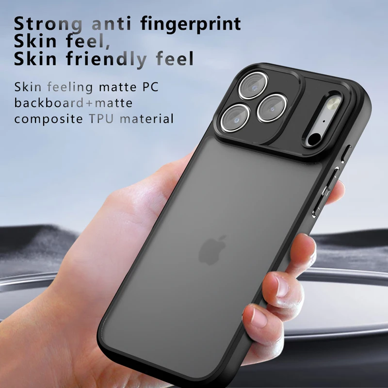 เคสสำหรับ iPhone 17 Air, 17 Pro, 17 Pro Max รุ่น ELVEV กันกระแทก ผิวด้าน ผลิตจากวัสดุ PC+TPU ป้องกันรอยนิ้วมือ ฝาหลังโทรศัพท์