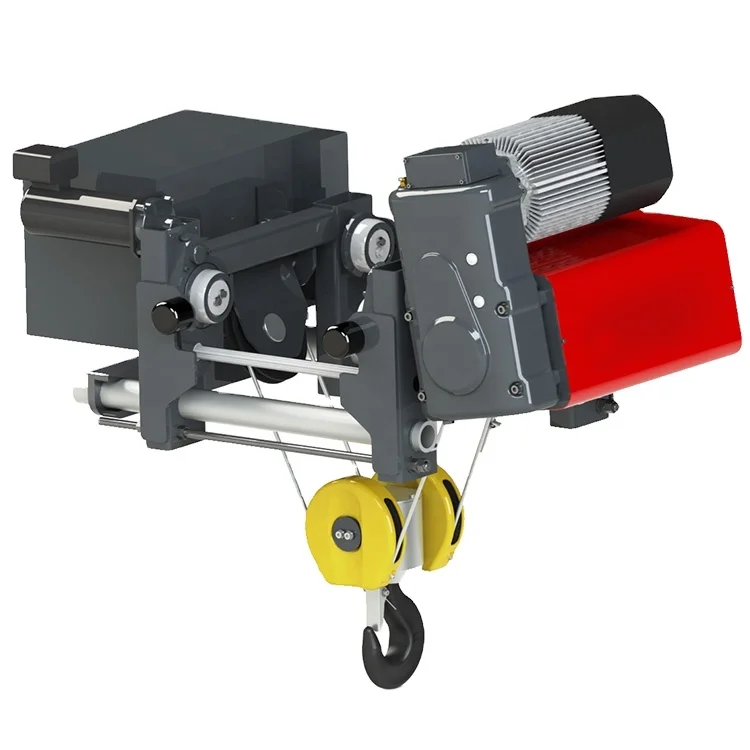 Low Head Room Clean Workshop 1000KG Capacity Wire Rope Hoist Trolley