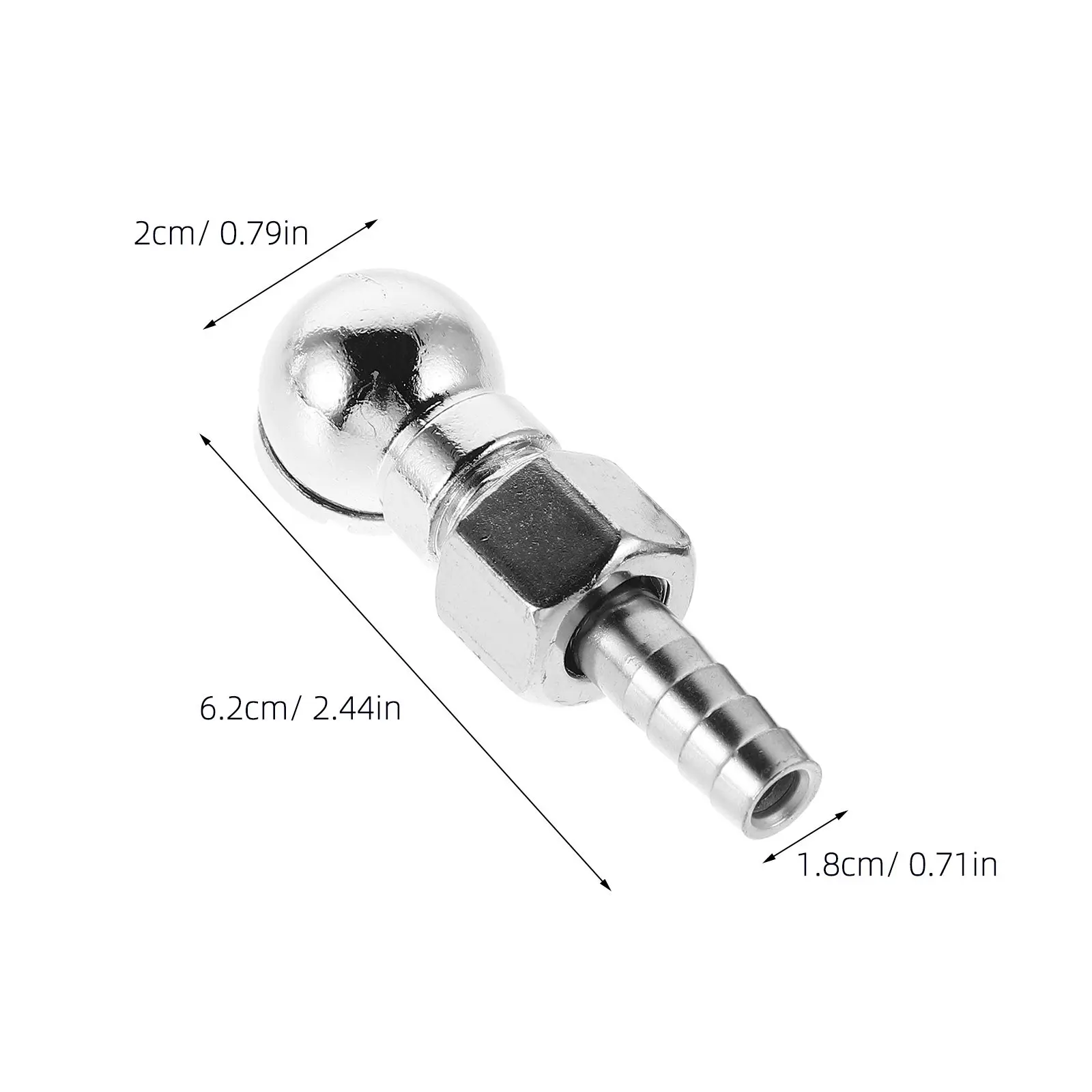 2Pcs Heavyduty Zinc Alloy Tire Inflator Chuck Ball Foot Quick Connect Nozzle for Car Truck Air Compressor Hose Tire Valve