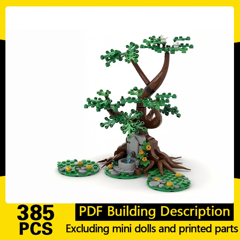 

Medieval Castle Model MOC Building Bricks Sacred Ancient Tree Modular Technology Gifts Holiday Assemble Children Toys Suit