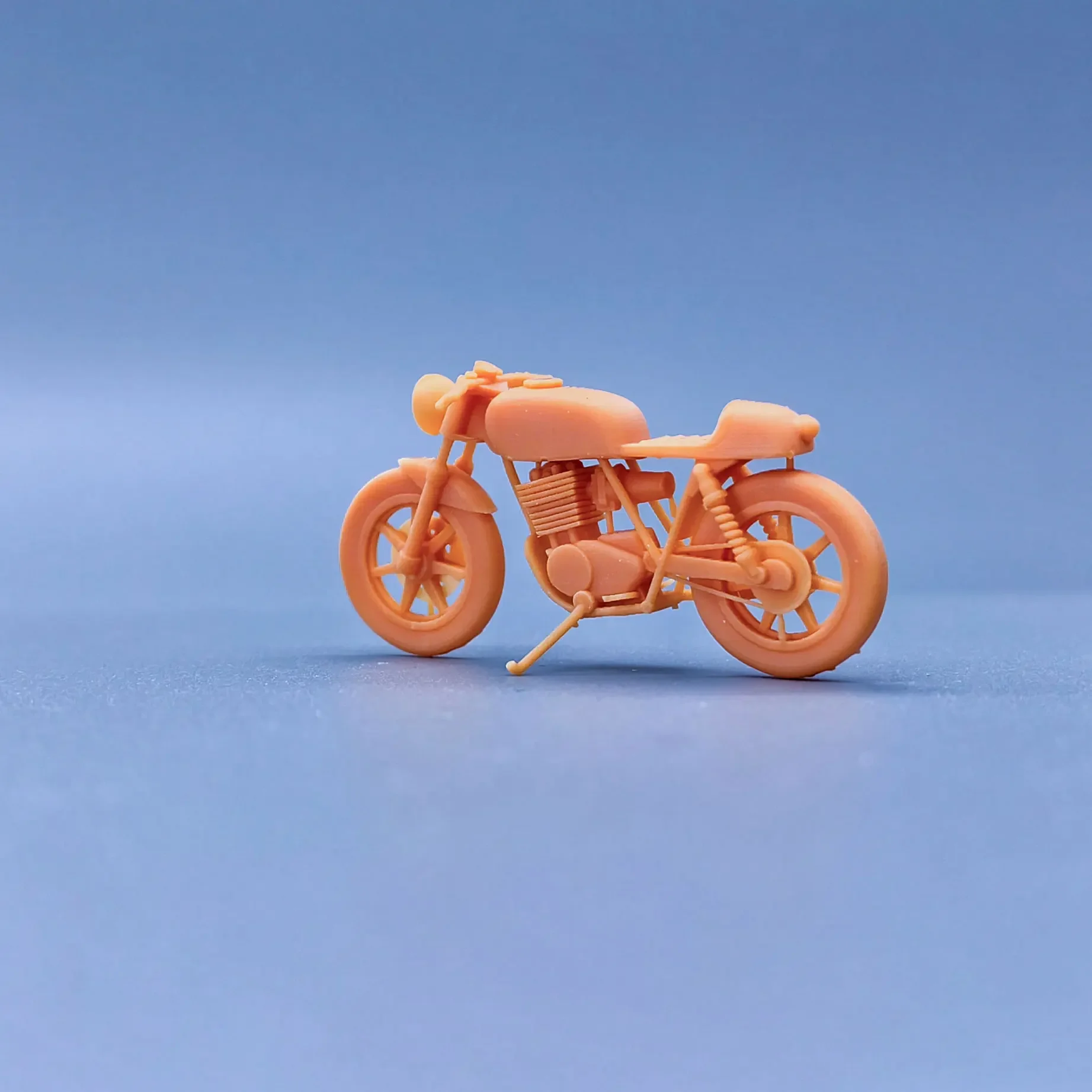 1/64 1/43 Scale Model Resin Said it was a coffee motorcycleUncolored Miniature Diorama Hand-painted S317