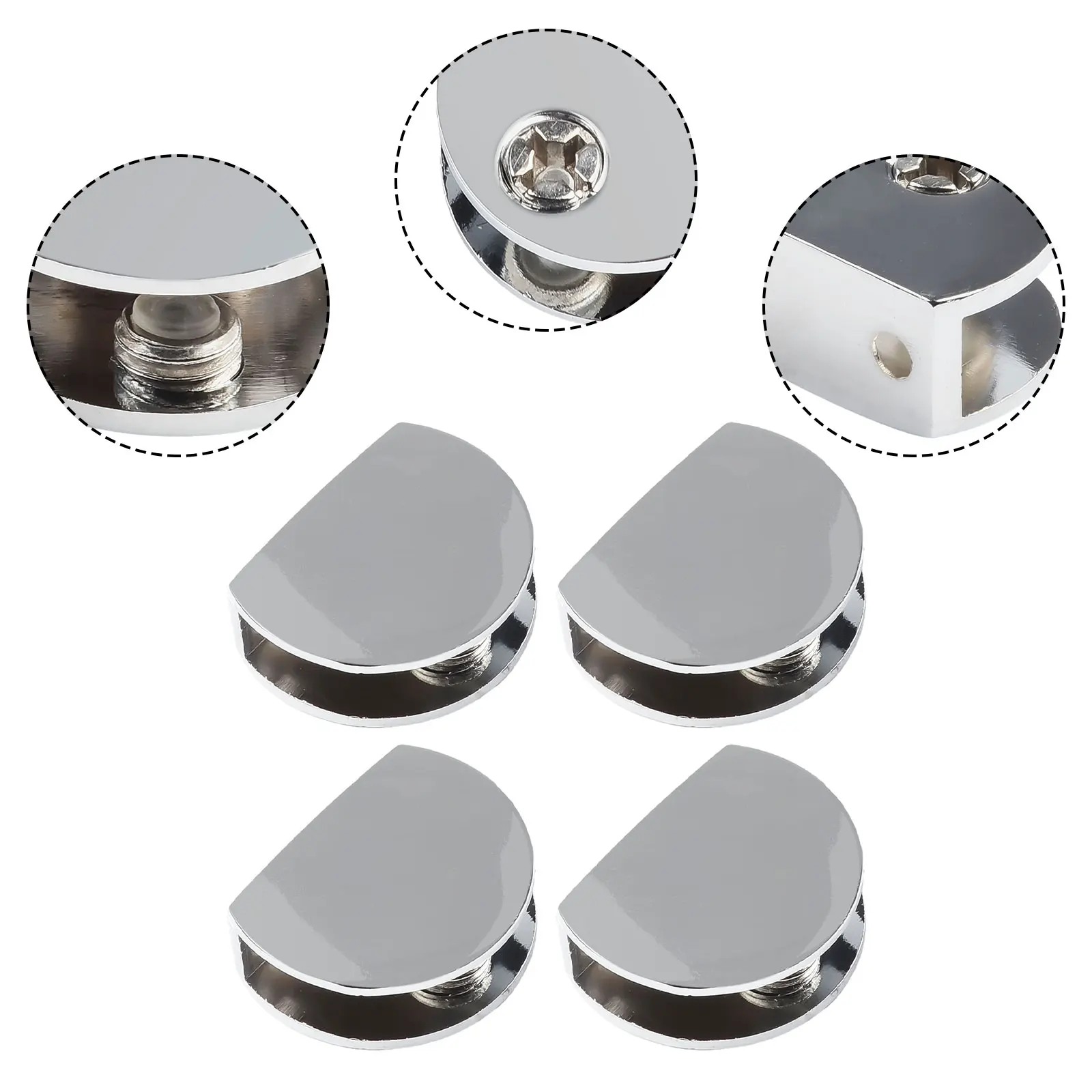 Glass Clip Glass Fixing Clip Countertops Hardware Support Clip Furniture Glass Clamp Suitable For 6 12mm Thick