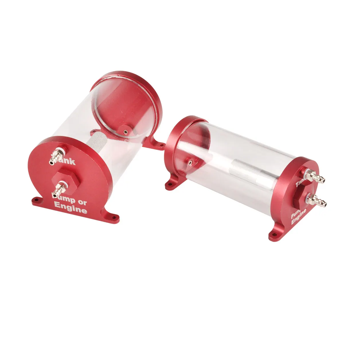 CRRCPRO Gasmotor Turboprop CNC-Kraftstofftank, 125 ml/250 ml hochtransparenter Anti-Bubble-Behälter für Strahlmodelle