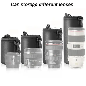 Tas Lensa Kamera Tahan Air Tas Serut untuk Canon untuk Sony untuk Nikon Casing Aksesori Lensa Kamera DSLR dengan Pengait 12 penjualan terbaik canon eos2000d - №