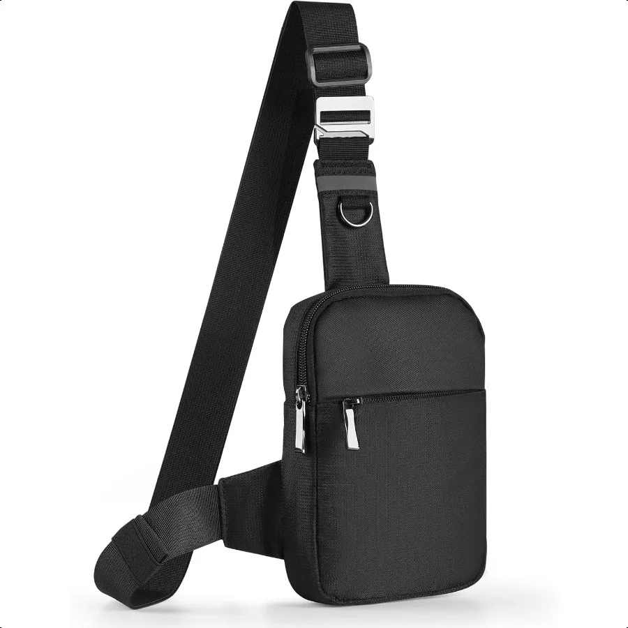 

BROADREAM Mini Sling Bag for Men Women Small Crossbody Backpack Shoulder Bags with RFID Waterproof for Hiking Trave Running