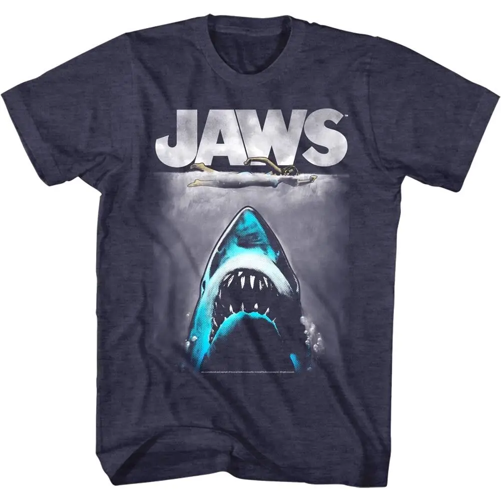 Jaws Shark Attack Men's T shirt Lichtenstein Movie Poster Spielberg Film