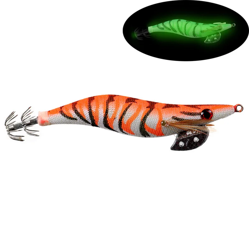 Gefälschter Köder, Köder, Ganzkörper-Leuchtholz, Garnelen, großes Auge, Tintenfisch, Garnelen, gefälschter Köder, 2,0 2,5 3,0 # Tintenfisch Tintenfisch Meeresangeln Umbre