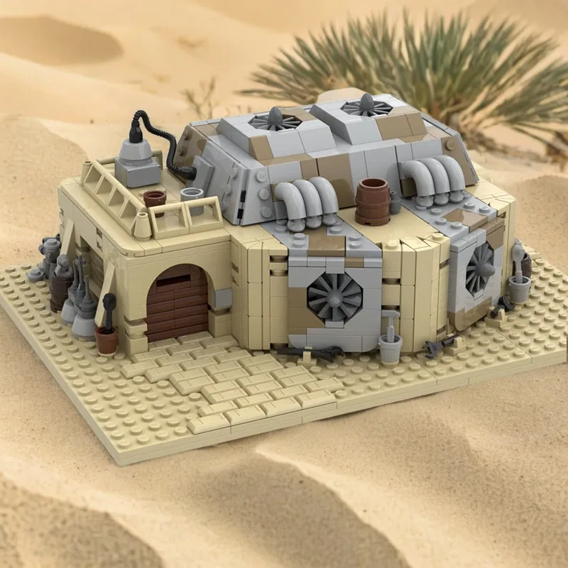 

1203-Piece Tatooine Power Grid Control Room Modular Building Model, Ideal for Display with Other Tatooine Series Models