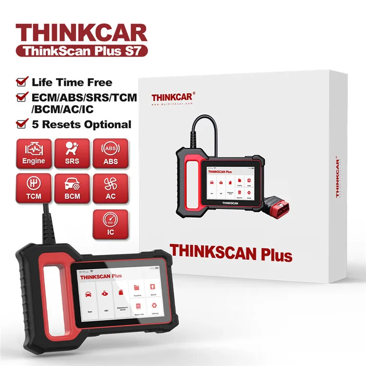 

THINKCAR Thinkscan Plus S7 OBD2 Automotive Scanner Professional ABS AF Reset Mulit-system Code Reader OBD2 Car Diagnostic Tools