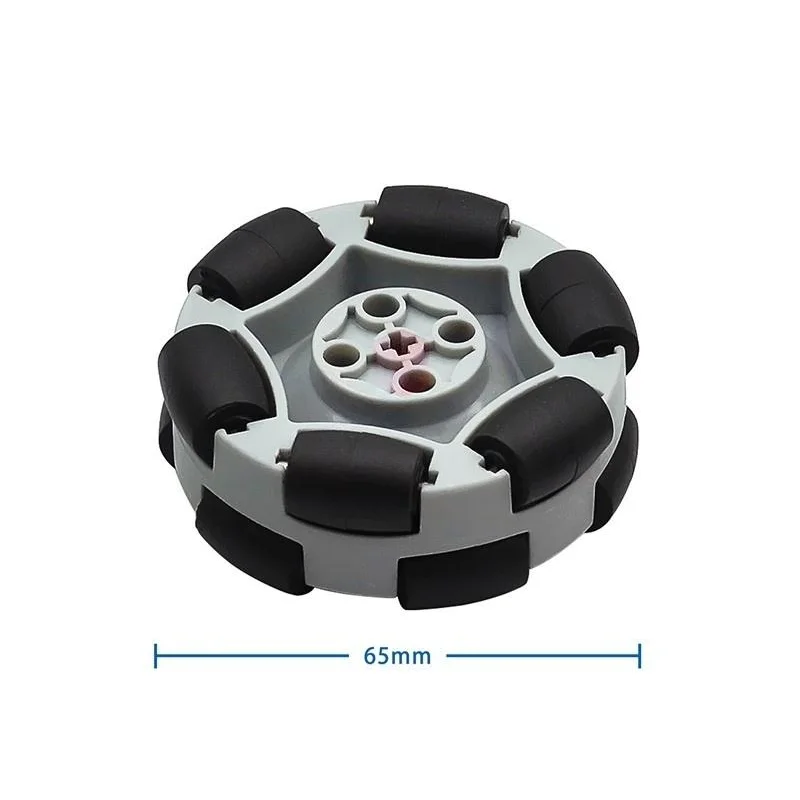 2.5-inch 65276 robot Fulai wheel 50mm tt motor compatible with Lego plastic omni wheel