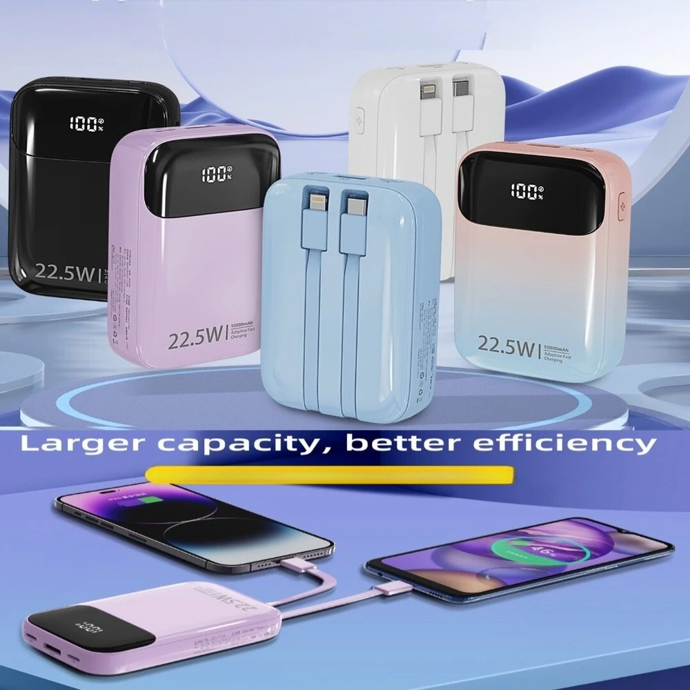 USB-C Portable Charger Slim Power Bank 22.5W Fast Charging 10000mAh Battery Pack