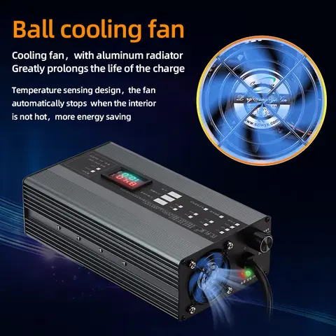 12V 24V Lithium Battery Charger 4S 7S 8S 40A 30A 25A 14.6V 29.2V 12.6V RV Forklift Car Scrubber Li-ion Lifepo4 Acid Lead Charge