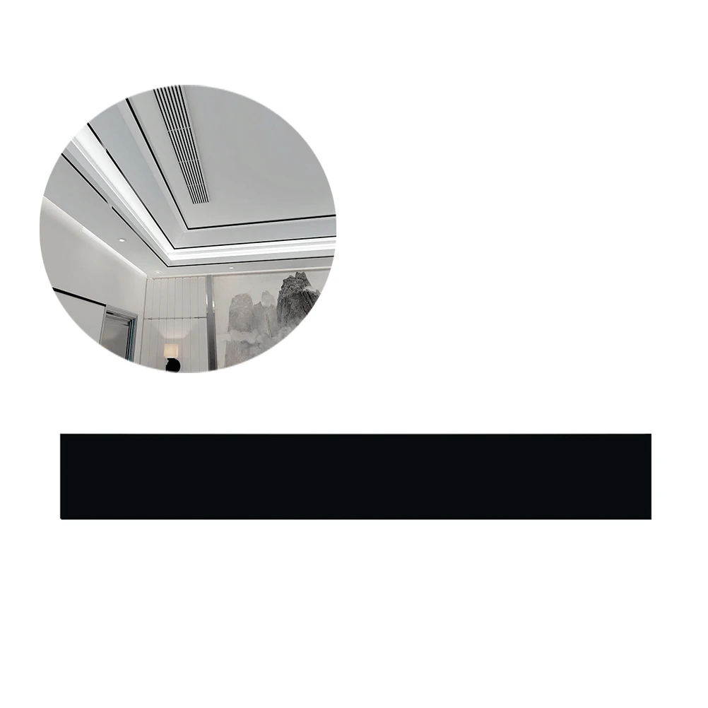 

Home Decoration Plaster Line Wall Edges Sticker for Living Room Border Stickers Black
