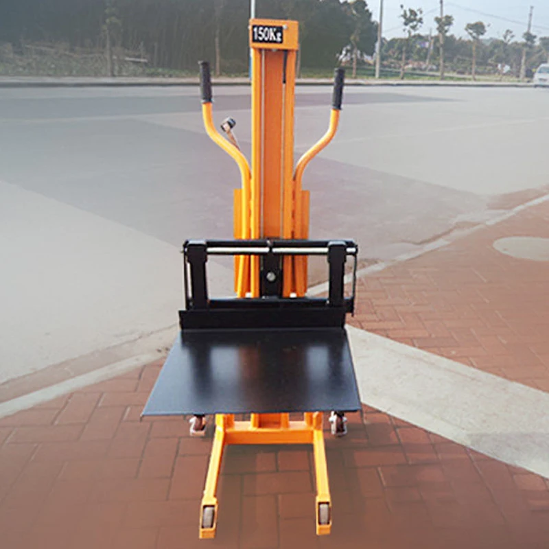 LS-80 Light-Duty Pallet Jack, LS-150 Truck-Mounted Forklift, Portable Mini Lift, Hand-Crank Lift Truck, Foot-Operate(Customized)