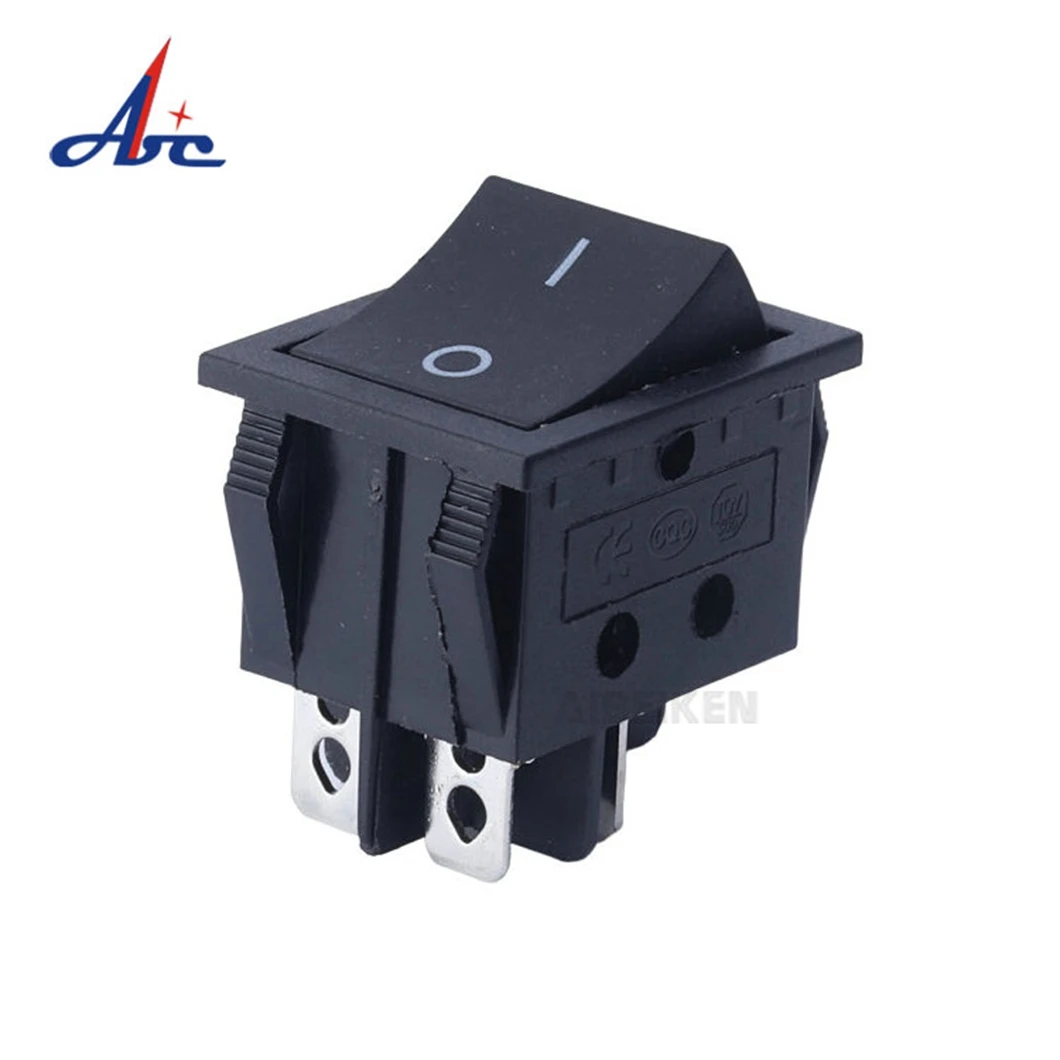 T85/55 4PINS  Self-locking Latching ON OFF SPST 10A 250VAC Wiring Diagram  Square Boat Rocker Switch