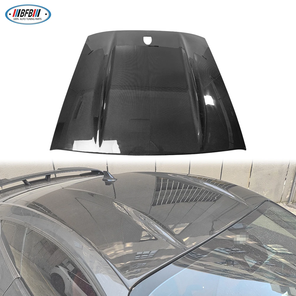 

2015-2024 Dry Carbon Roof Cover Trim for Ford Mustang Sport Luxury Car Exterior Design