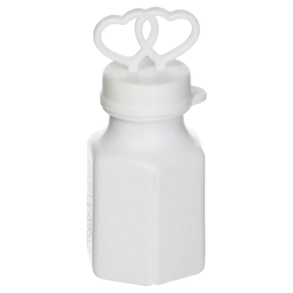 24 pezzi di bastoncini di bolle a doppio cuore, bottiglie vuote, bomboniere in plastica per matrimoni, compleanni, tubi dal design creativo