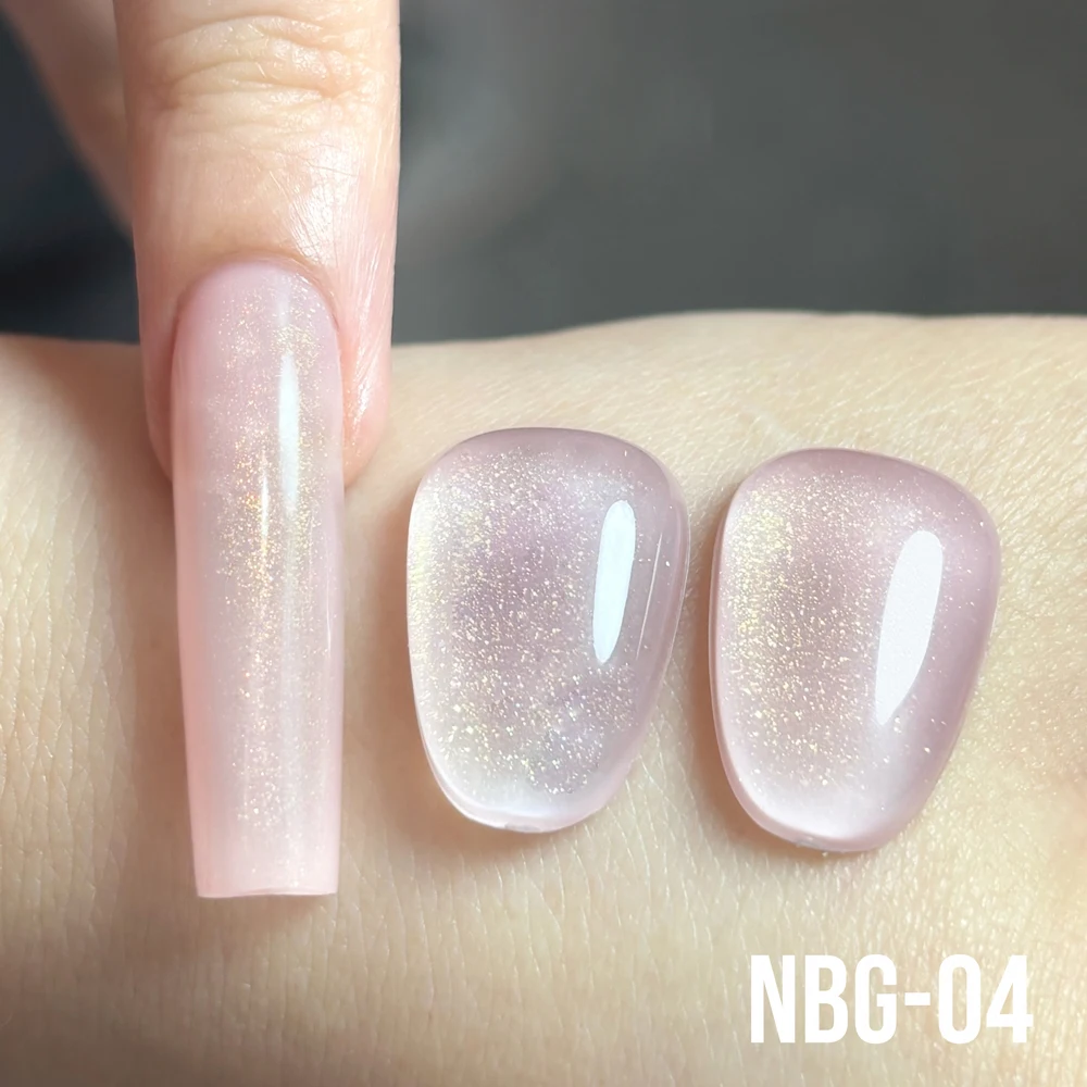 KODI JYJ Natural Rubber Base Gel Semi-permanent  2 in 1 Glitter Color Nail Base Coat Gel Polish Nude uv led Base for Gel Varnish