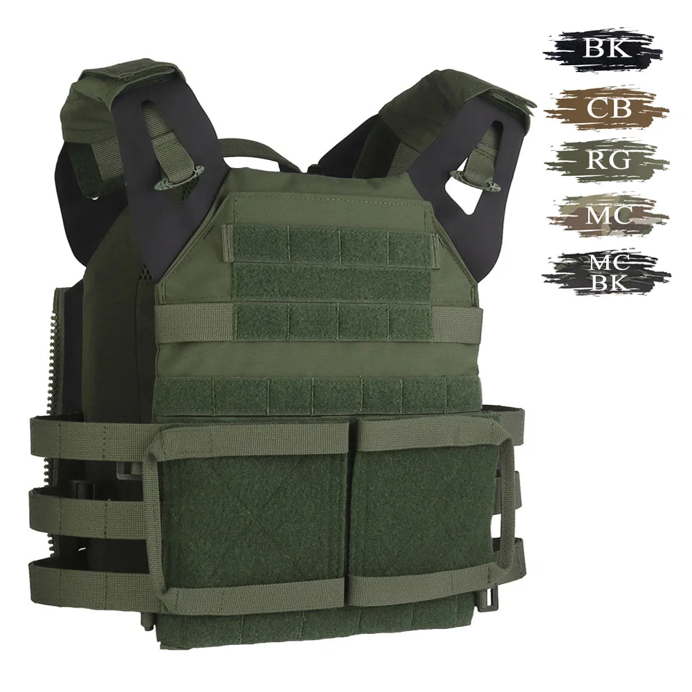 

New JPC 2.0 Tactical Plate Carrier Nylon Construction Quick-Release System MOLLE Compatible Outdoor Hunting Vest Accessories