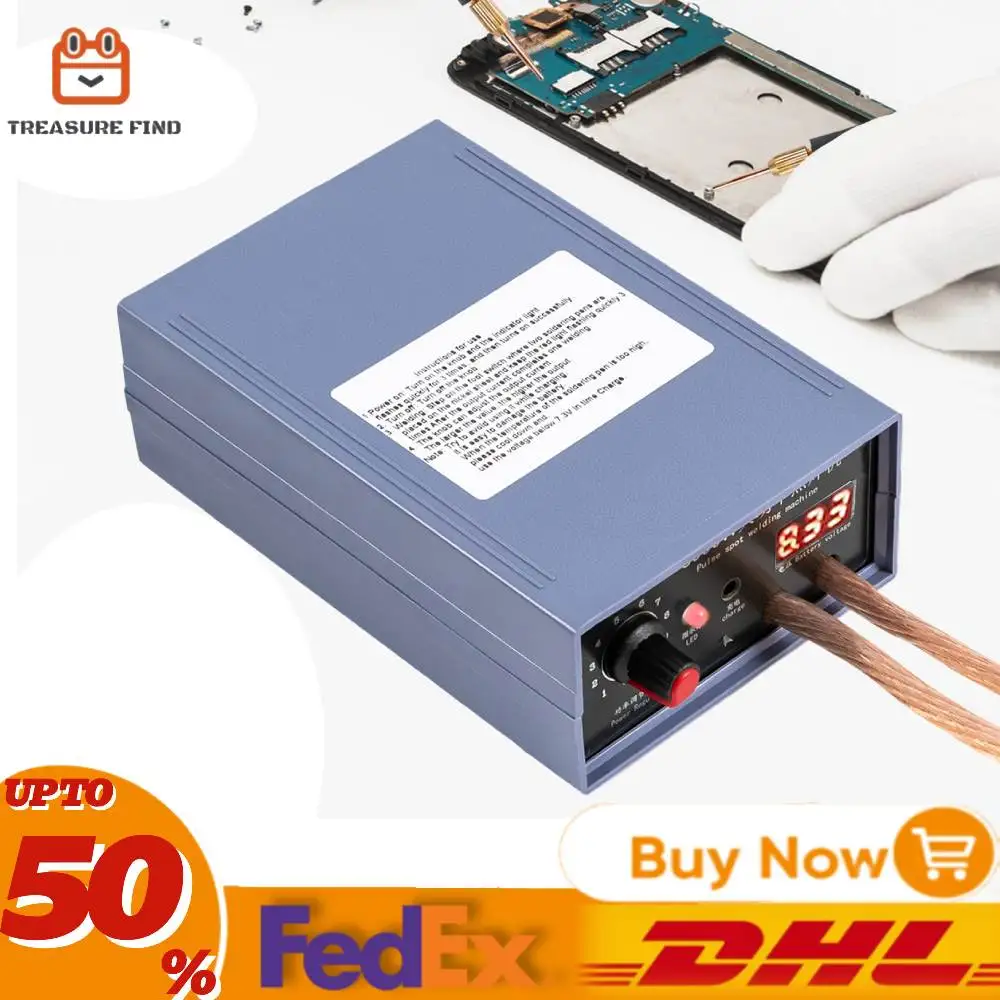 Spot Welder 18650 Battery Welding Machine Plastic 5000 Welder Power Adjustable  with LCD Display