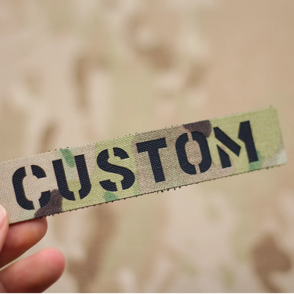 1x3.5inch Customize Call Sign Patches Your Own Text Patches Custom Combat ID Patches Blood Type Patch Tactical Helmet Patch